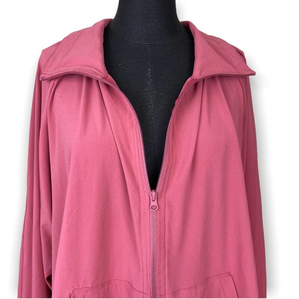 Zella Jacket Zip Up Athletic Mauve Pink Long Sleeve Lightweight Size XL - Picture 5 of 7